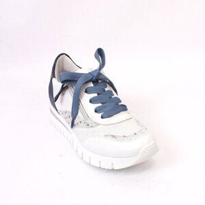 Vernissage 23761b Multicolor Leather Lace-Up Zip Sneaker Shoes